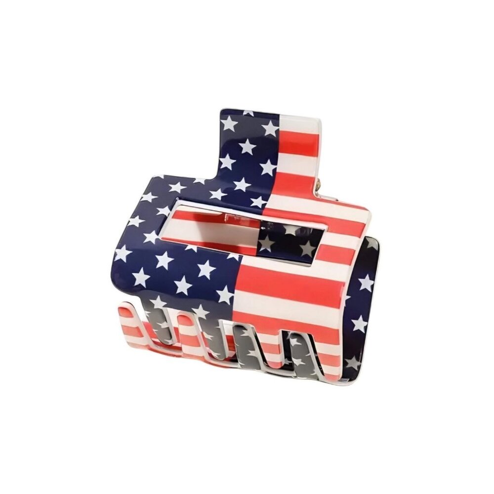 SMALL AMERICAN FLAG CLAW CLIPS